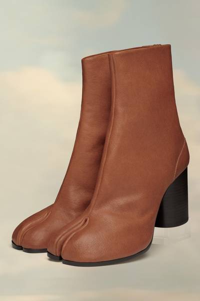 Maison Margiela Tabi Leather Ankle Boots outlook
