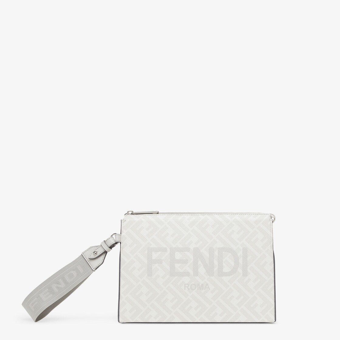 White FF fabric pouch - 1