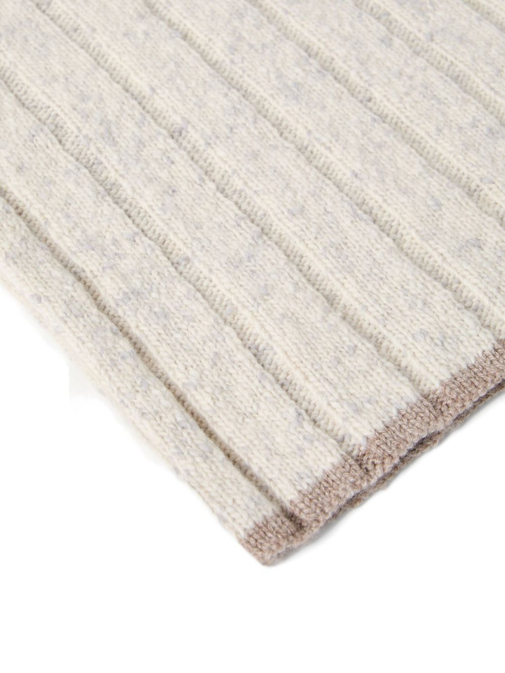 ribbed cashmere scarf - 4