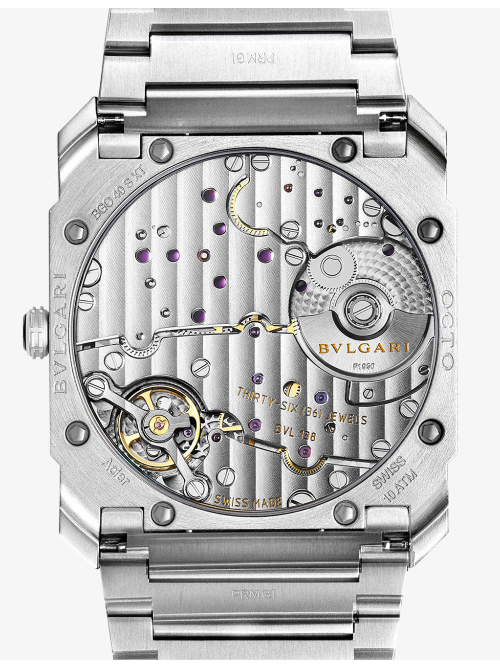 BGO40BPSSXTAUTO Octo Finissimo stainless-steel automatic watch - 2