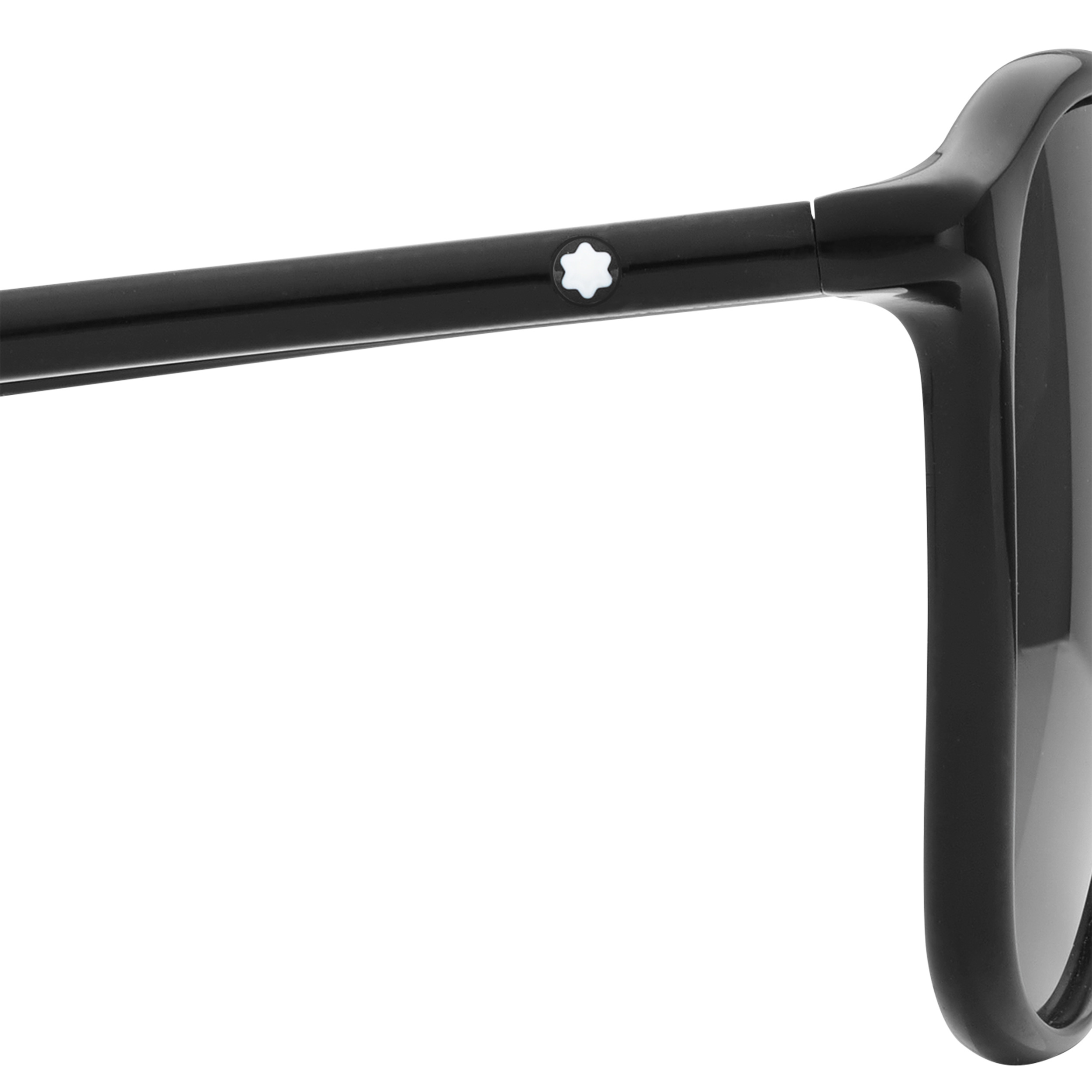 Squared Sunglasses with Black-Colored Acetate Frame - 4