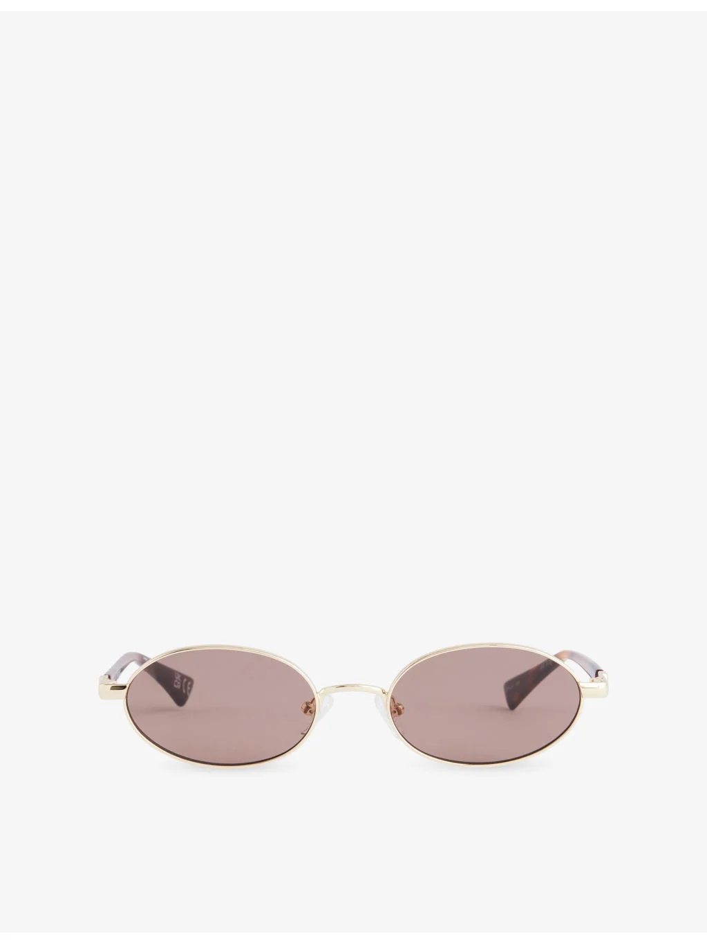 Icicle Oval-Frame Metal Sunglasses - 1