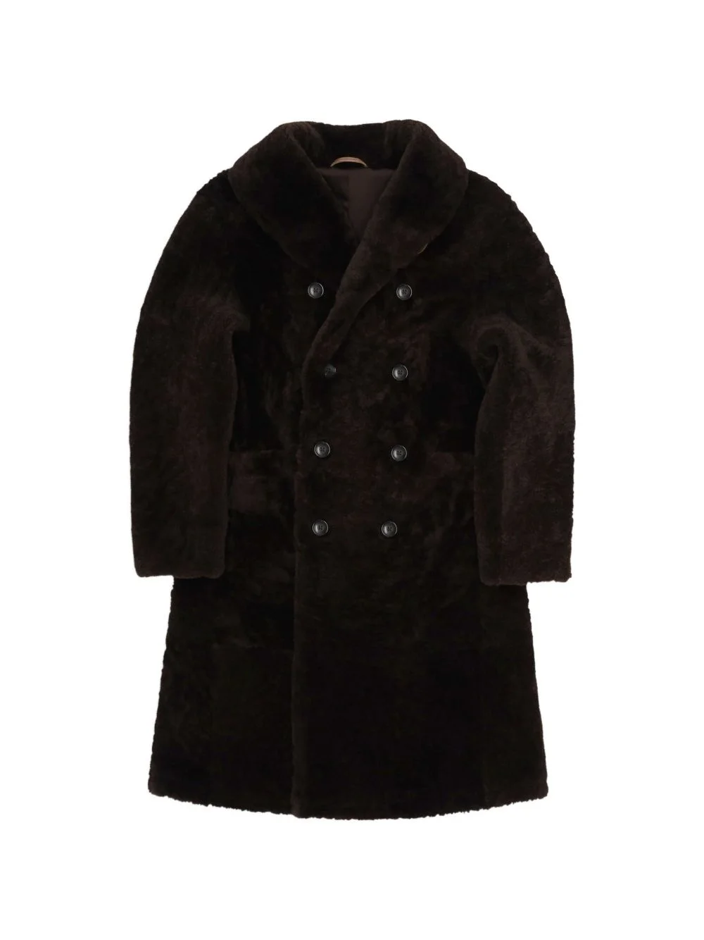 Perce double-breasted shearling coat - 1