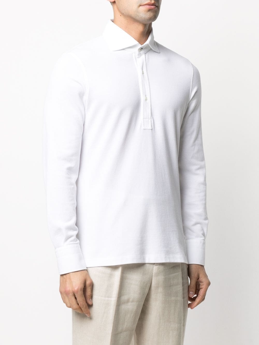 long-sleeved polo shirt - 3