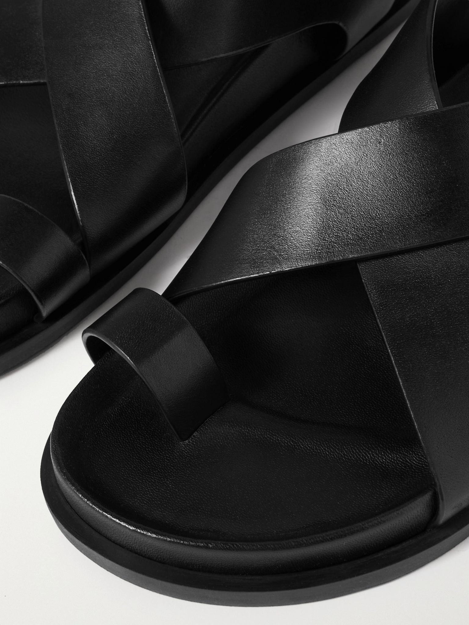 Jalen leather sandals Black - 4