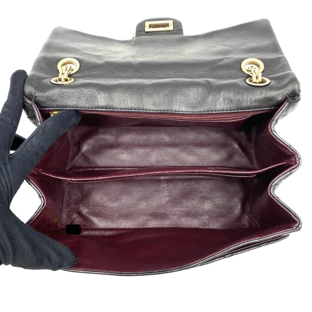 Chanel No.12 Black 2.55 Chain Bag - 9