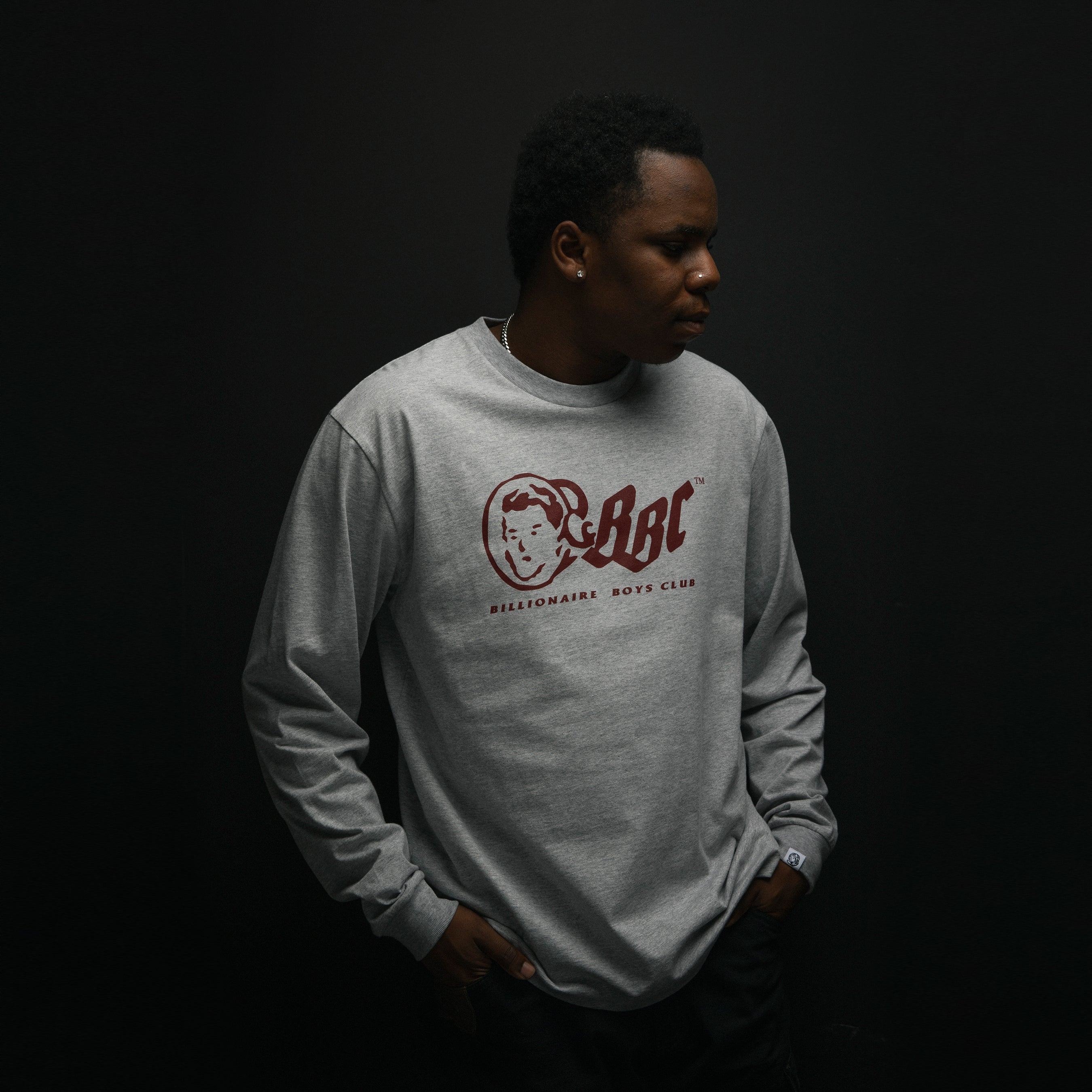 OG LOGO LS TEE BURGUNDY - 3
