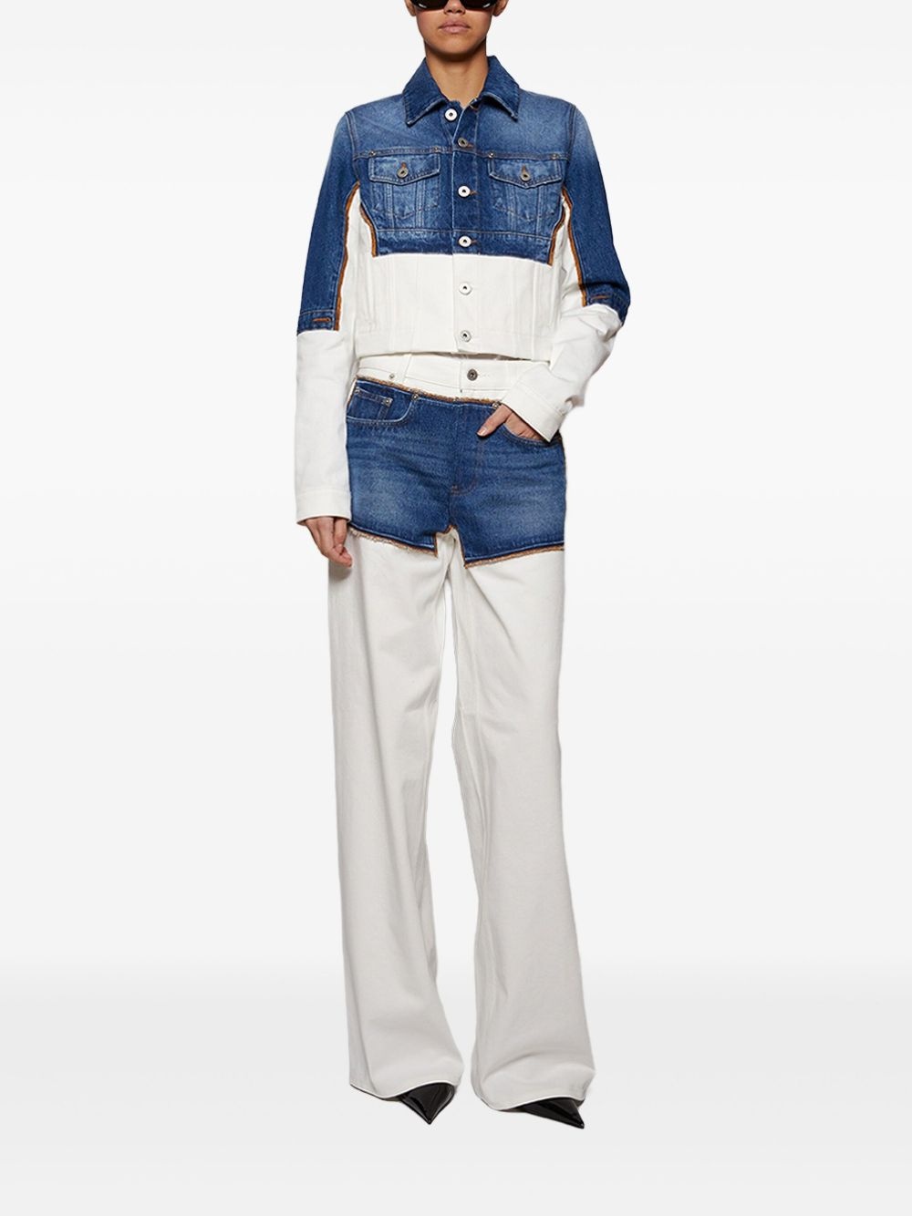 Petit Grand panelled jeans - 2