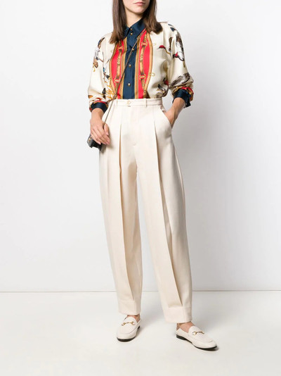 GUCCI pleated wool trousers outlook