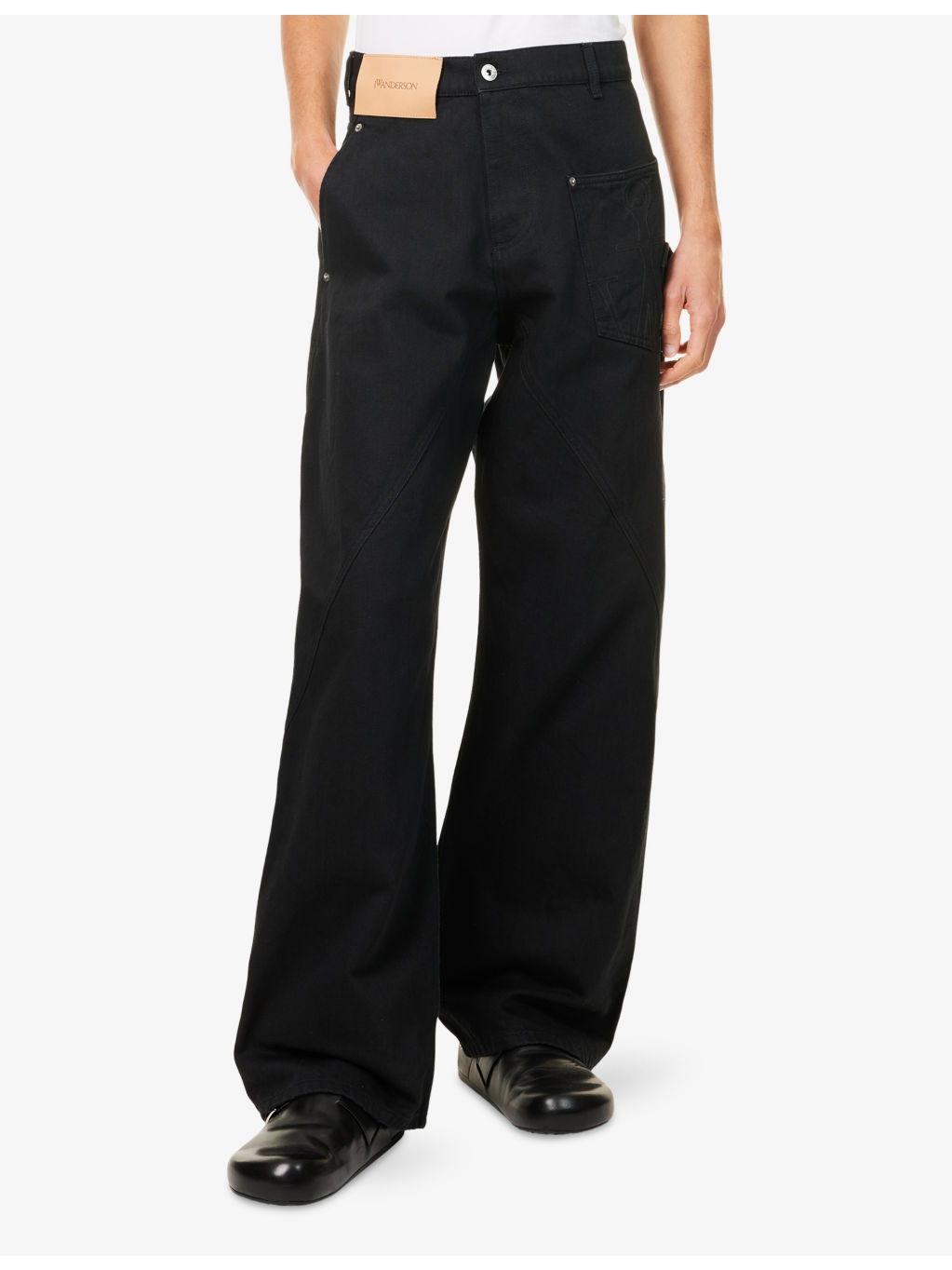 Twisted Workwear Wide-Leg Denim Jeans - 3
