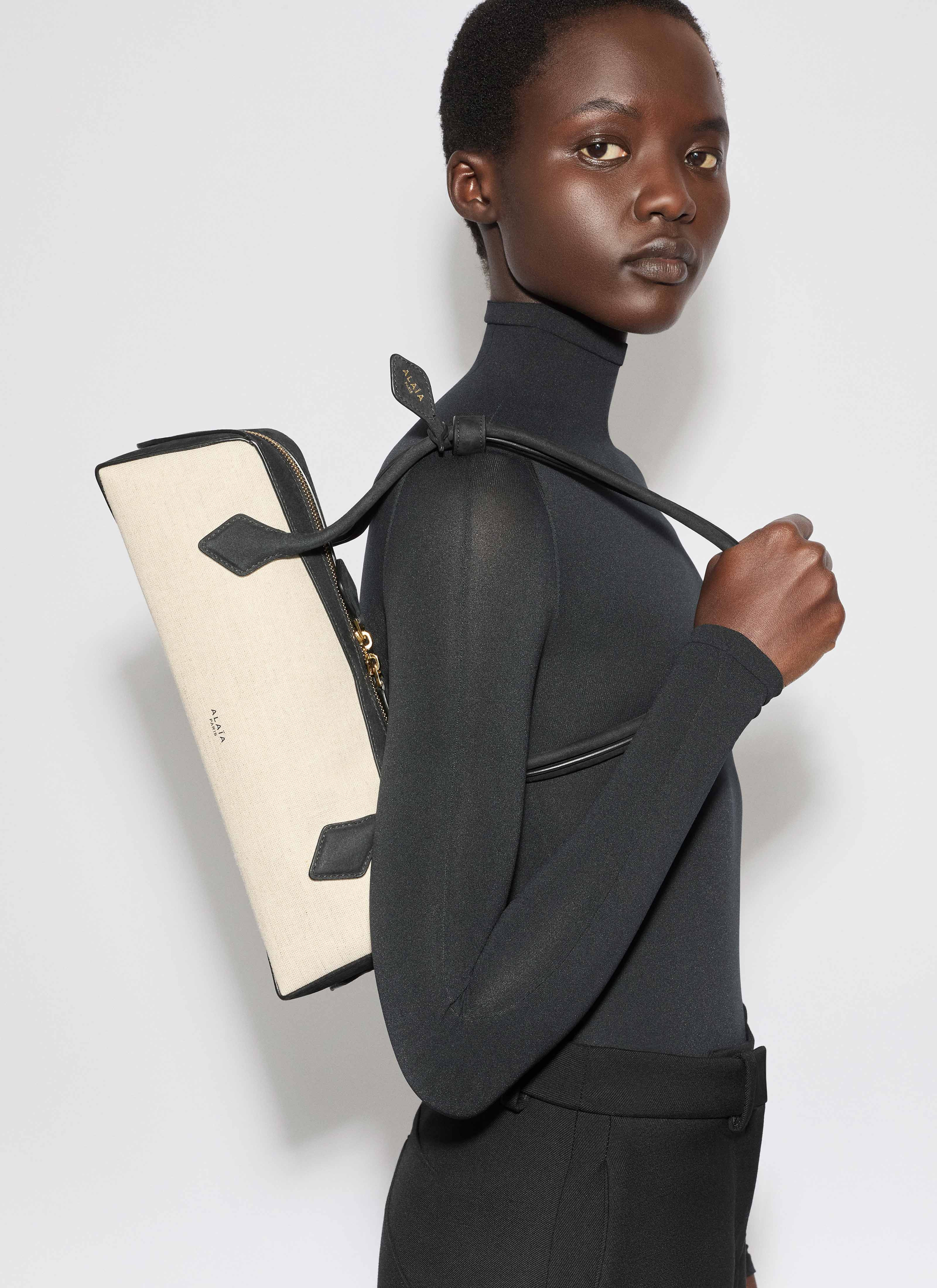 LE TECKEL MEDIUM BAG IN CANVAS AND NUBUCK - 2