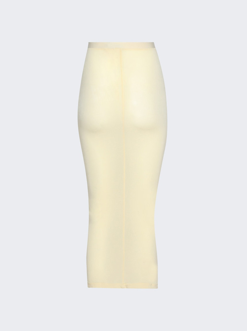 WARDROBE.NYC Sheer Skirt Butter outlook