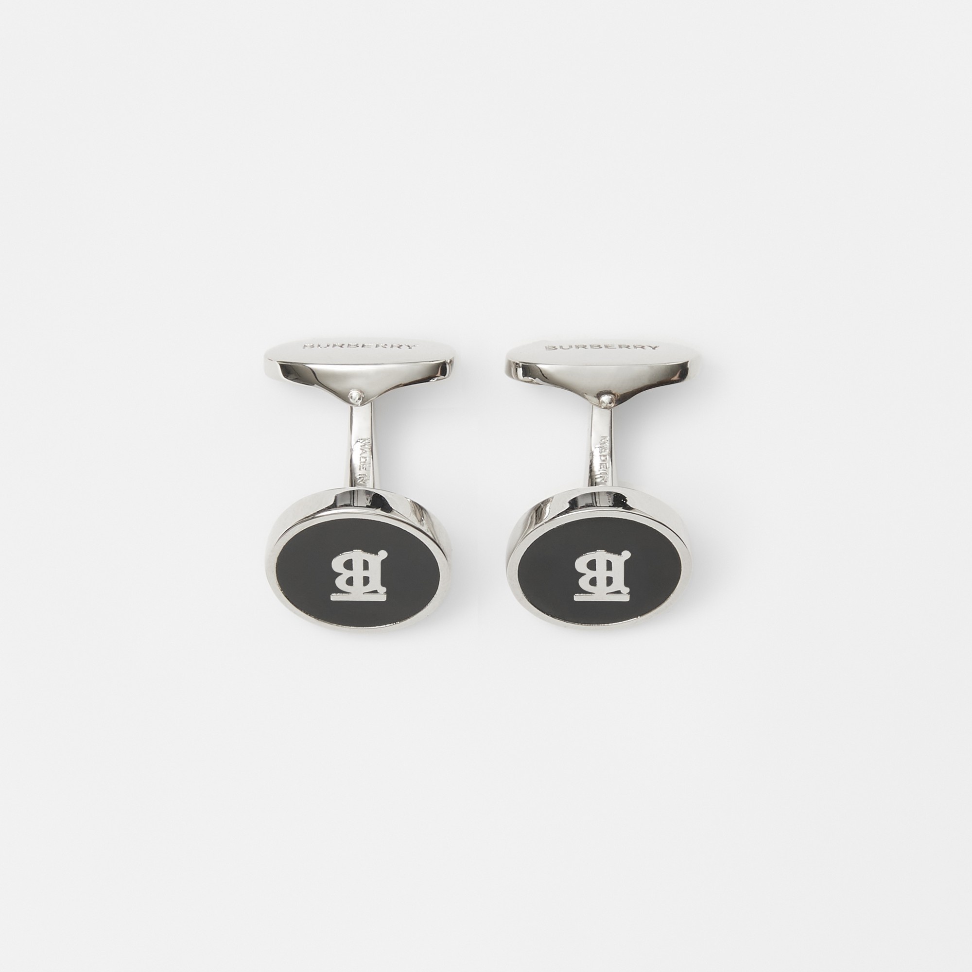 Monogram Motif Palladium-plated Cufflinks - 3