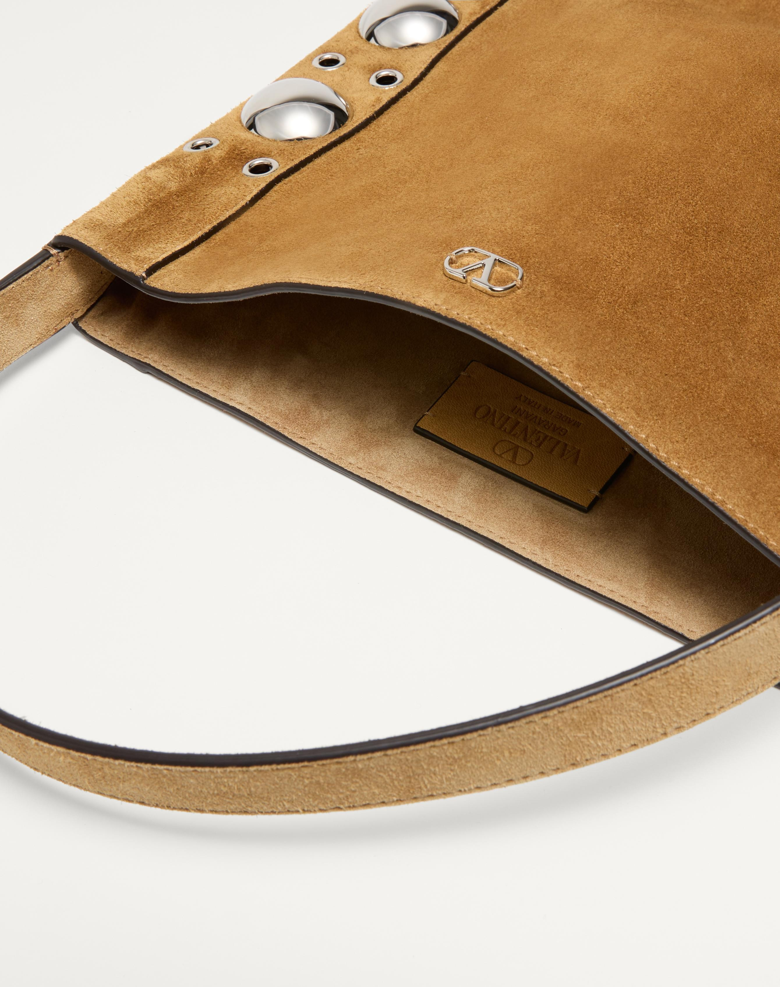 VALENTINO GARAVANI NELLCÔTE SUEDE SHOULDER BAG WITH FRINGES - 6