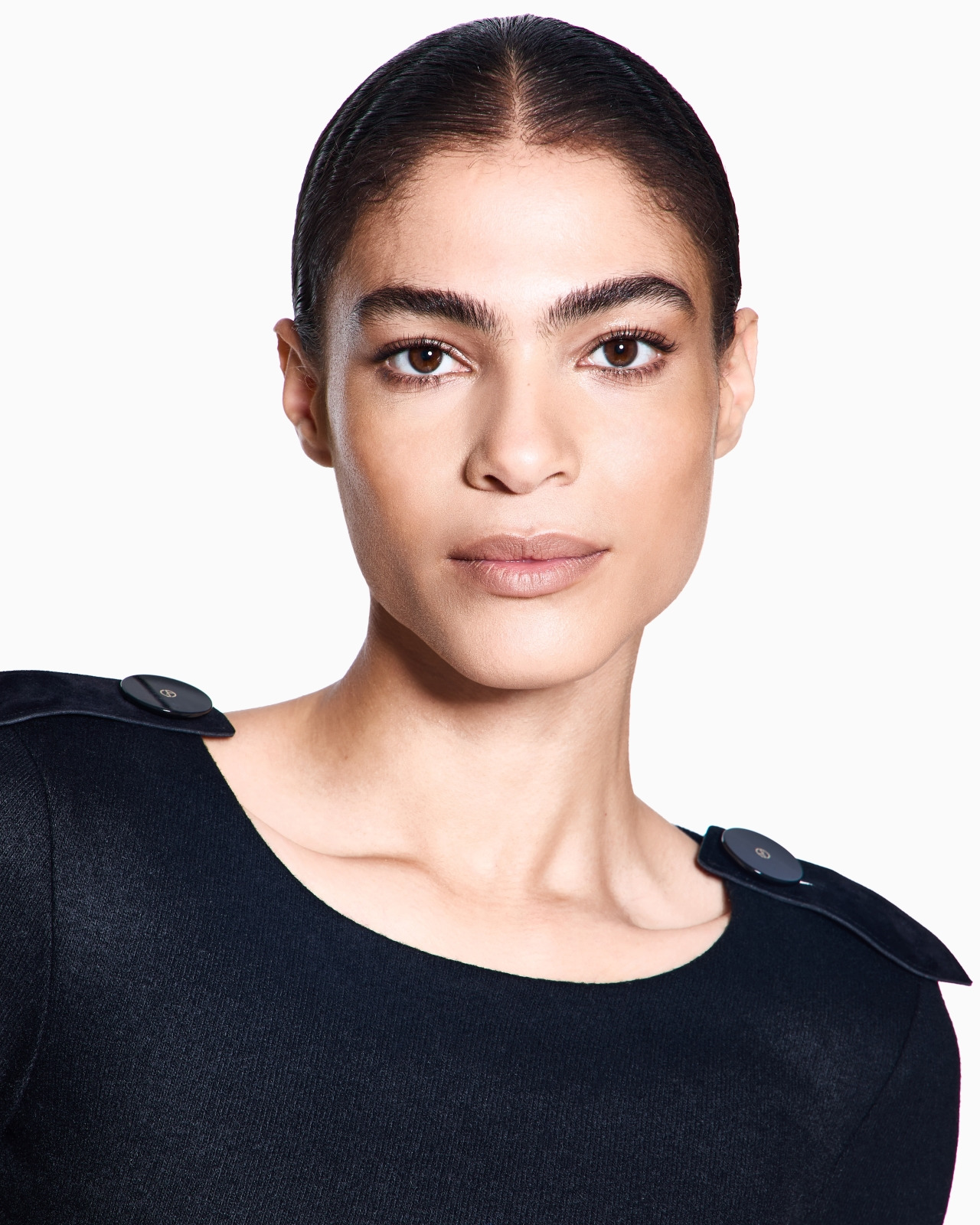 WOOL JERSEY DRESS WITH EPAULETTES DETAIL - 4