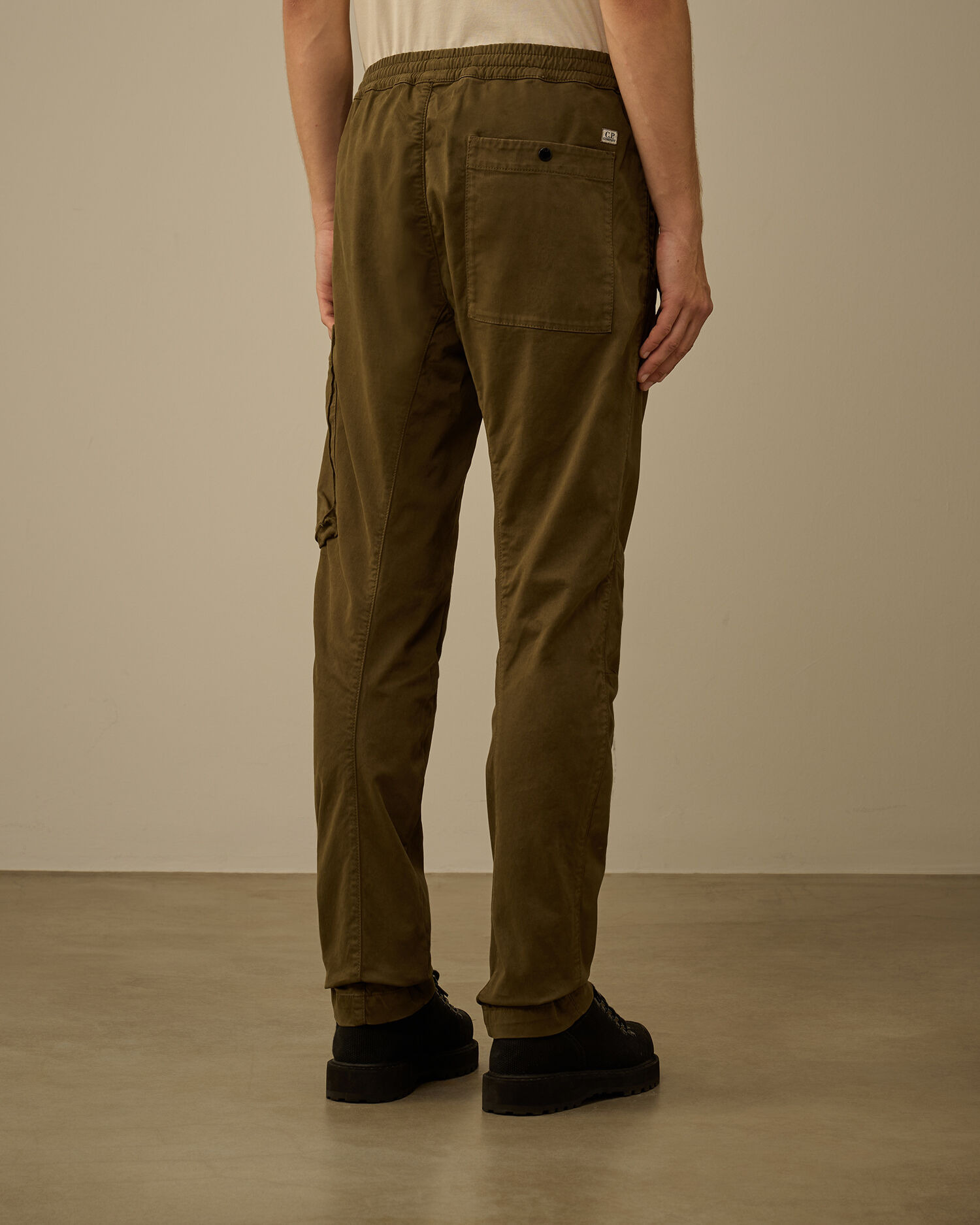 Stretch Sateen Regular Cargo Pants - 4