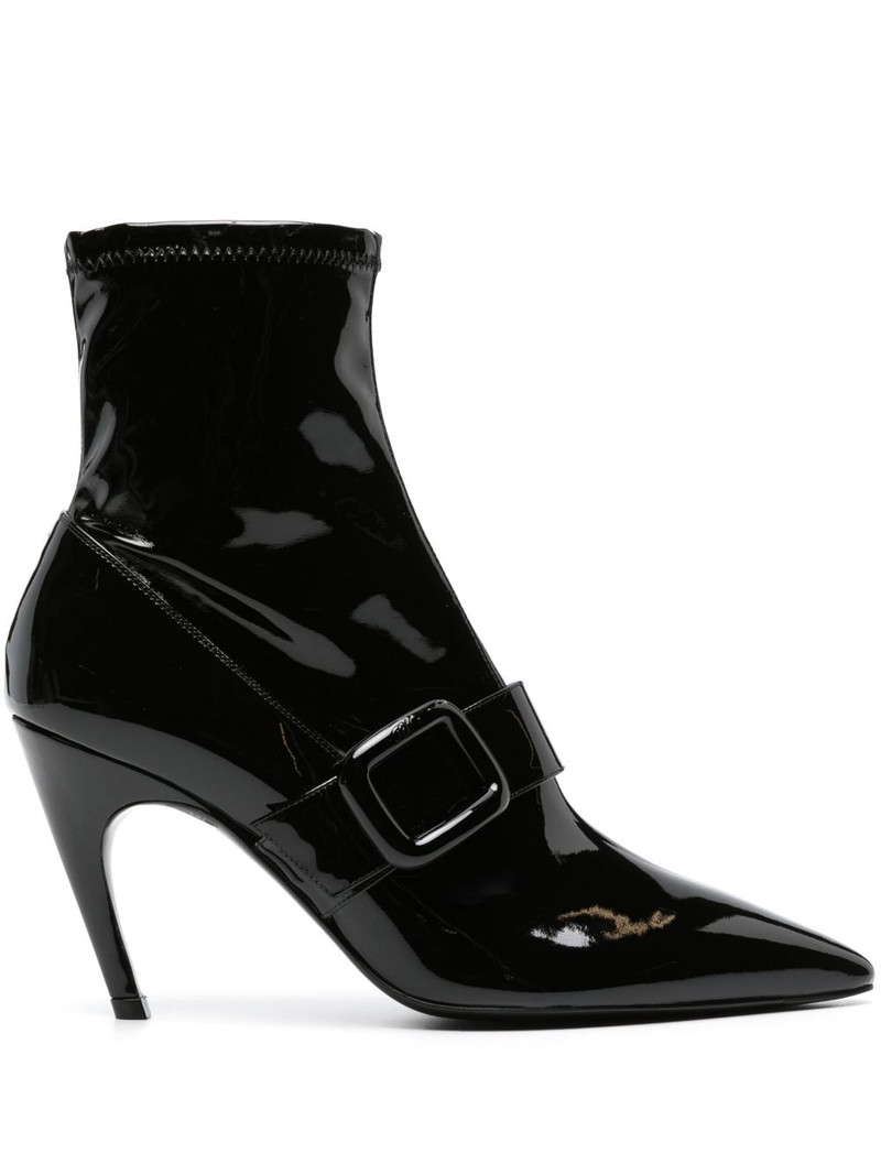 Viv 100mm patent-leather ankle boots 1