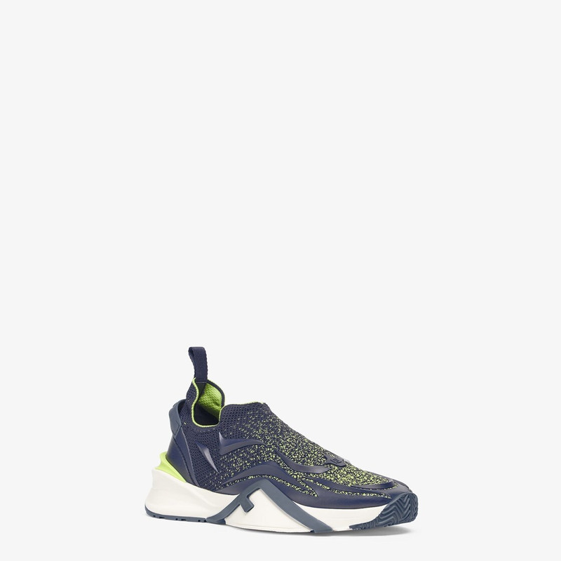 FENDI Blue mesh running sneakers outlook