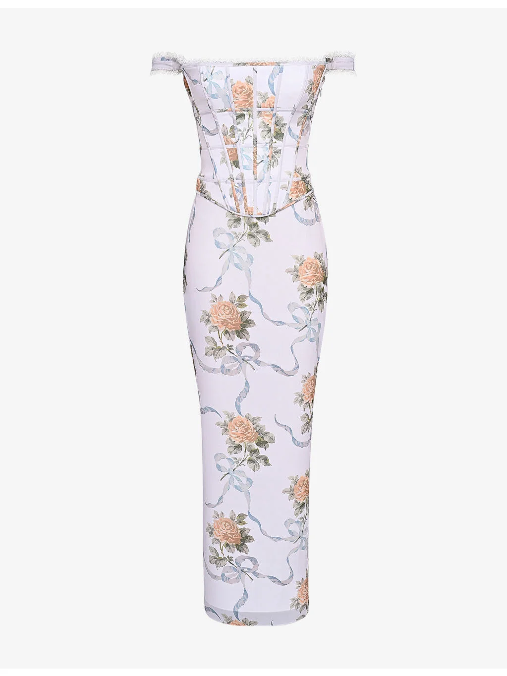 Isis Corseted Woven Maxi Dress - 1
