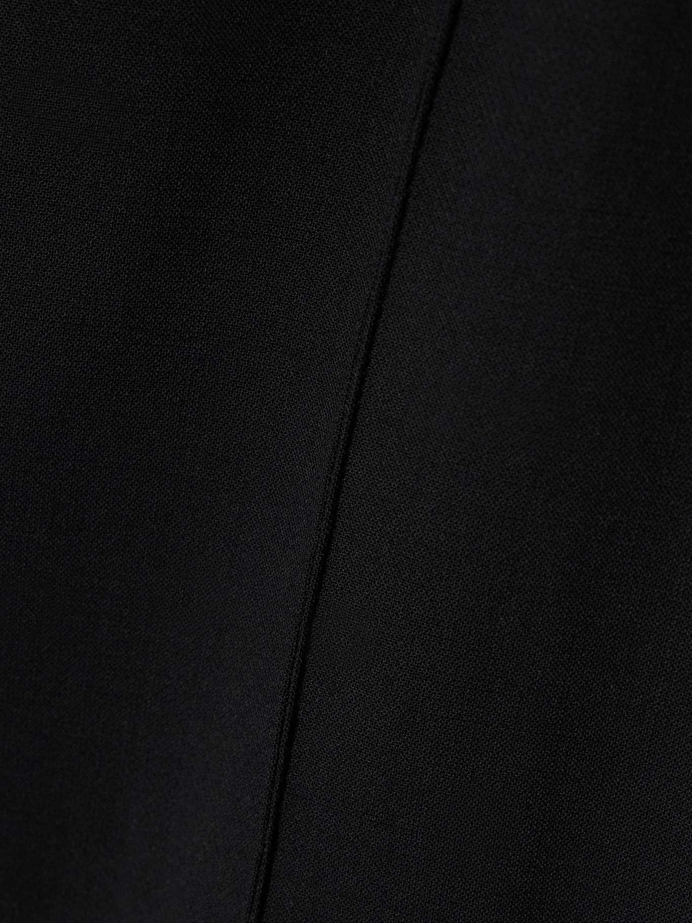 Cropped wool-blend crepe slim-leg pants Black - 5