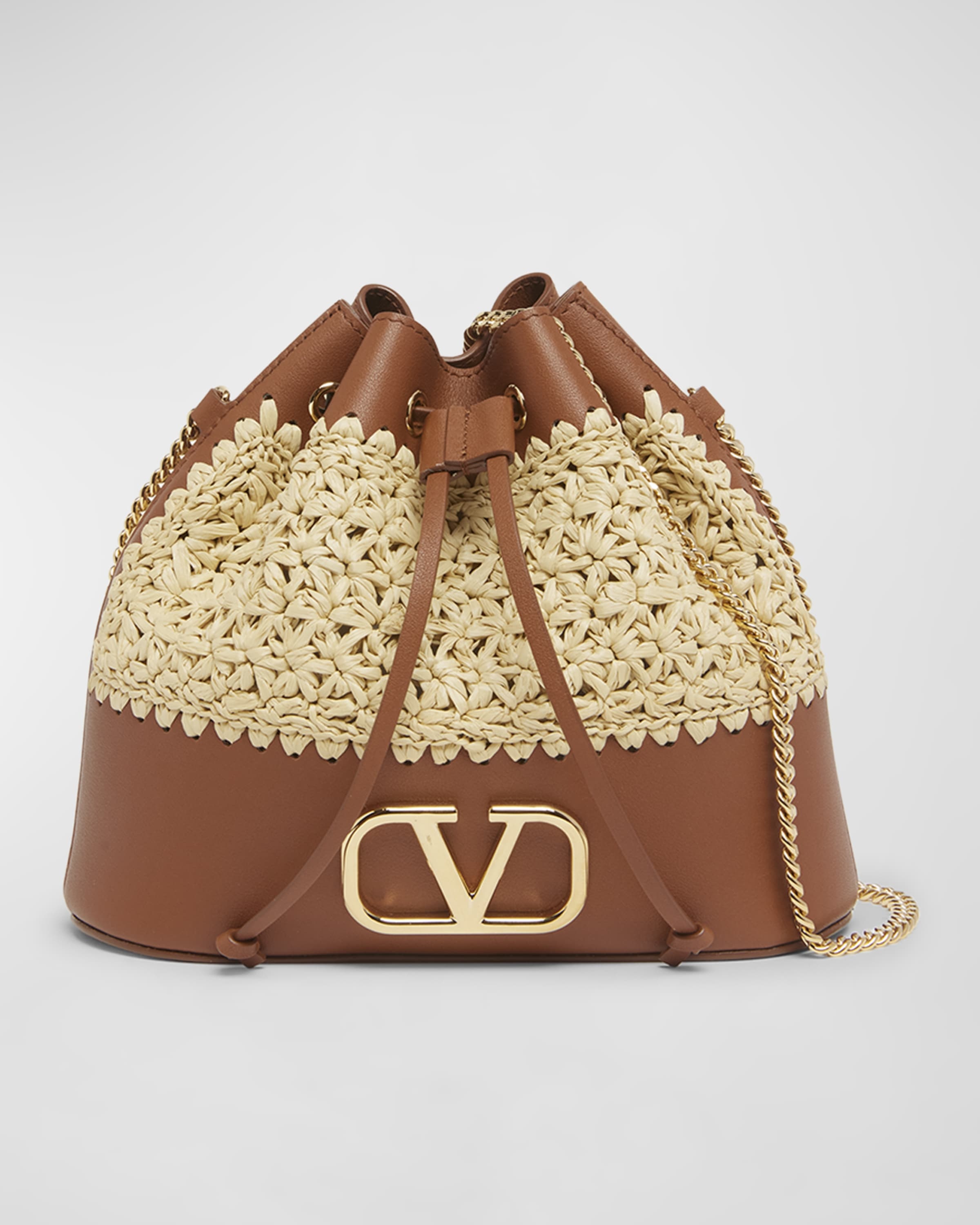 VLOGO Signature Mini Crochet Bucket Bag - 1