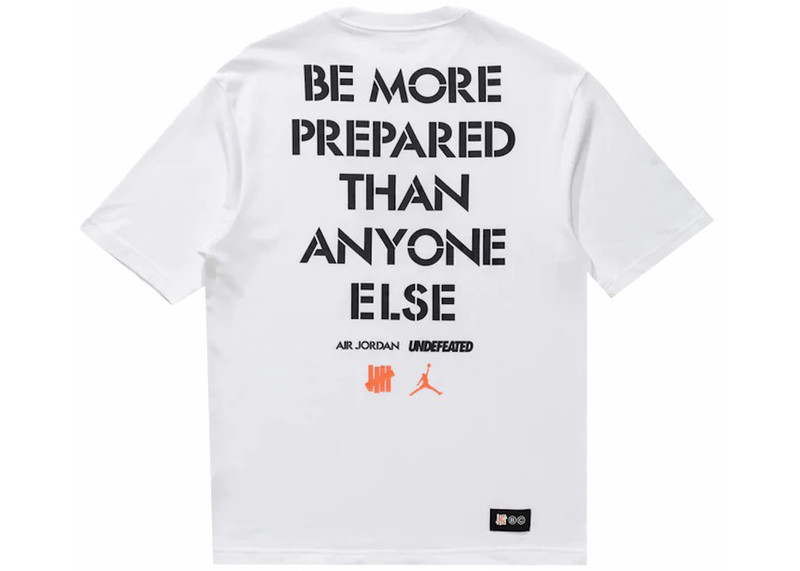 Jordan Jordan x Undefeated Strikes Tee White outlook