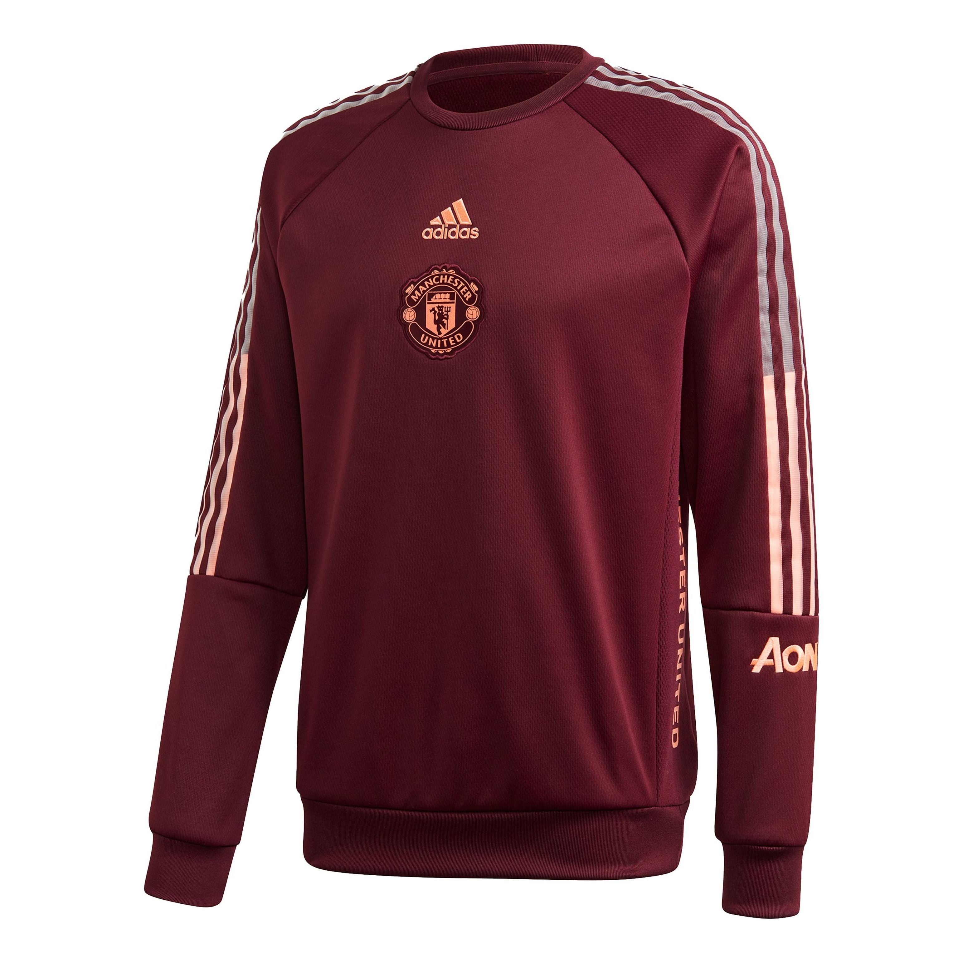 adidas MUFC Travel SWT Manchester United Soccer/Football Sports Pullover Purple FR3863 - 1