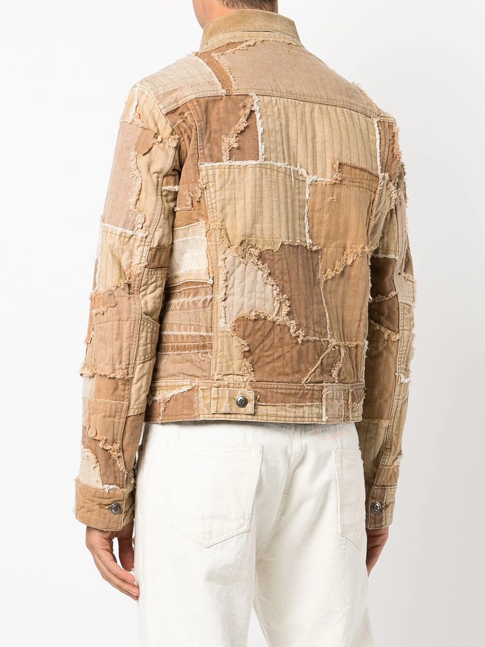 patchwork trucker jacket - 4