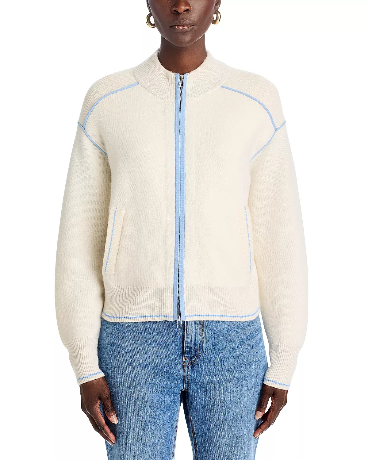 Cashmere Zippered Sweater - 10