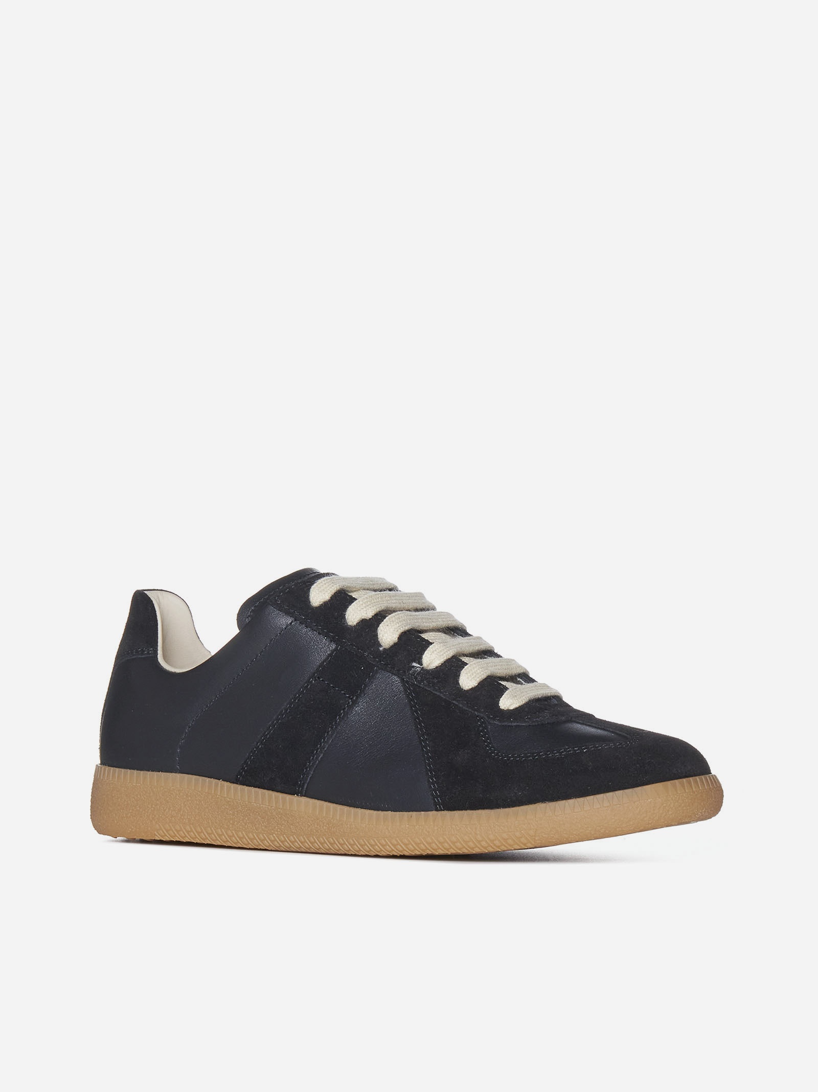 Replica leather and suede sneakers - 2