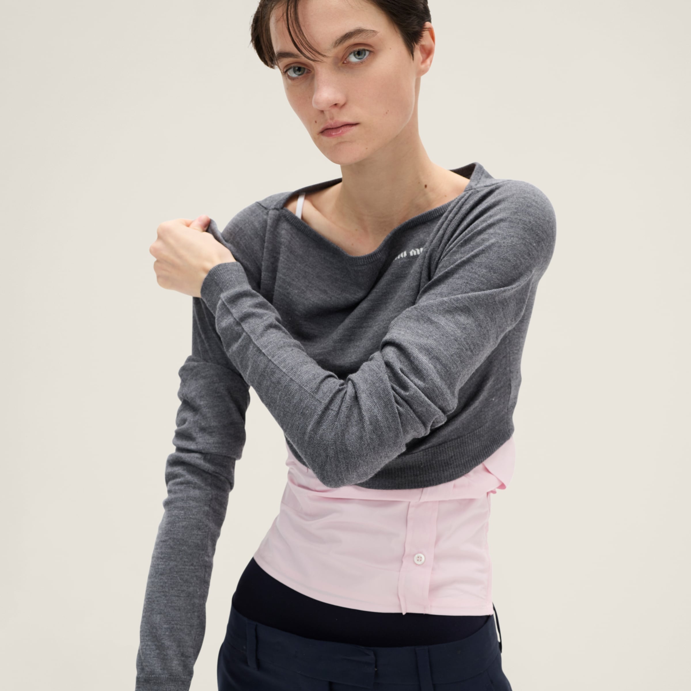 Wool boat-neck sweater - 5