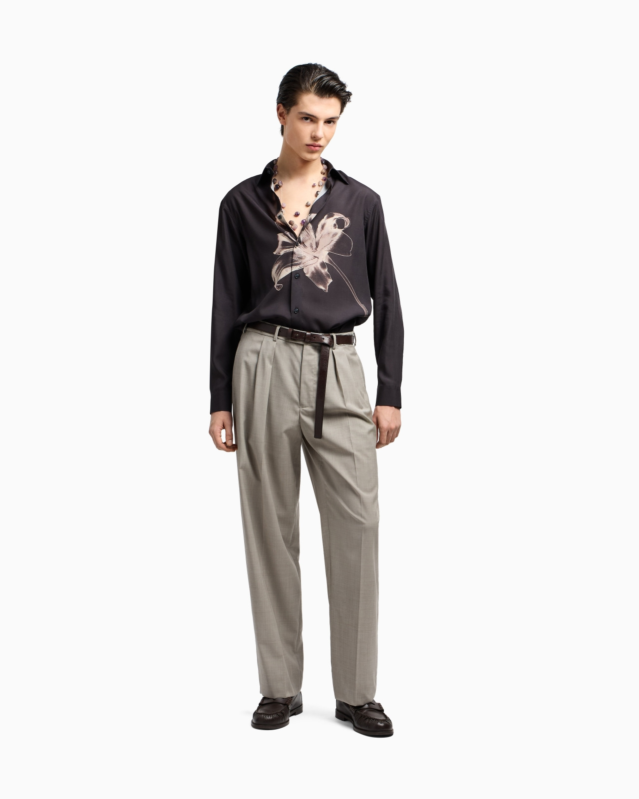 ASV LYOCELL BLEND SHIRT WITH LILY PRINT - 2
