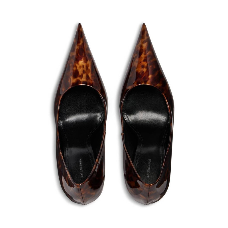 Women's Knife 110mm Pump Tortoise Shell Print  in Brown 6