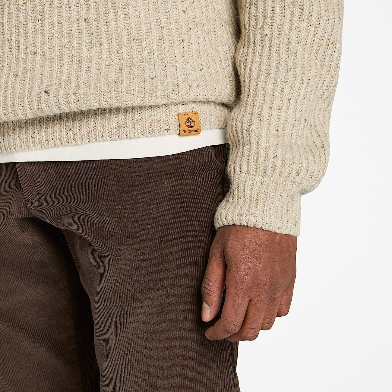 Men's Chunky Yarn Crewneck Sweater - 4