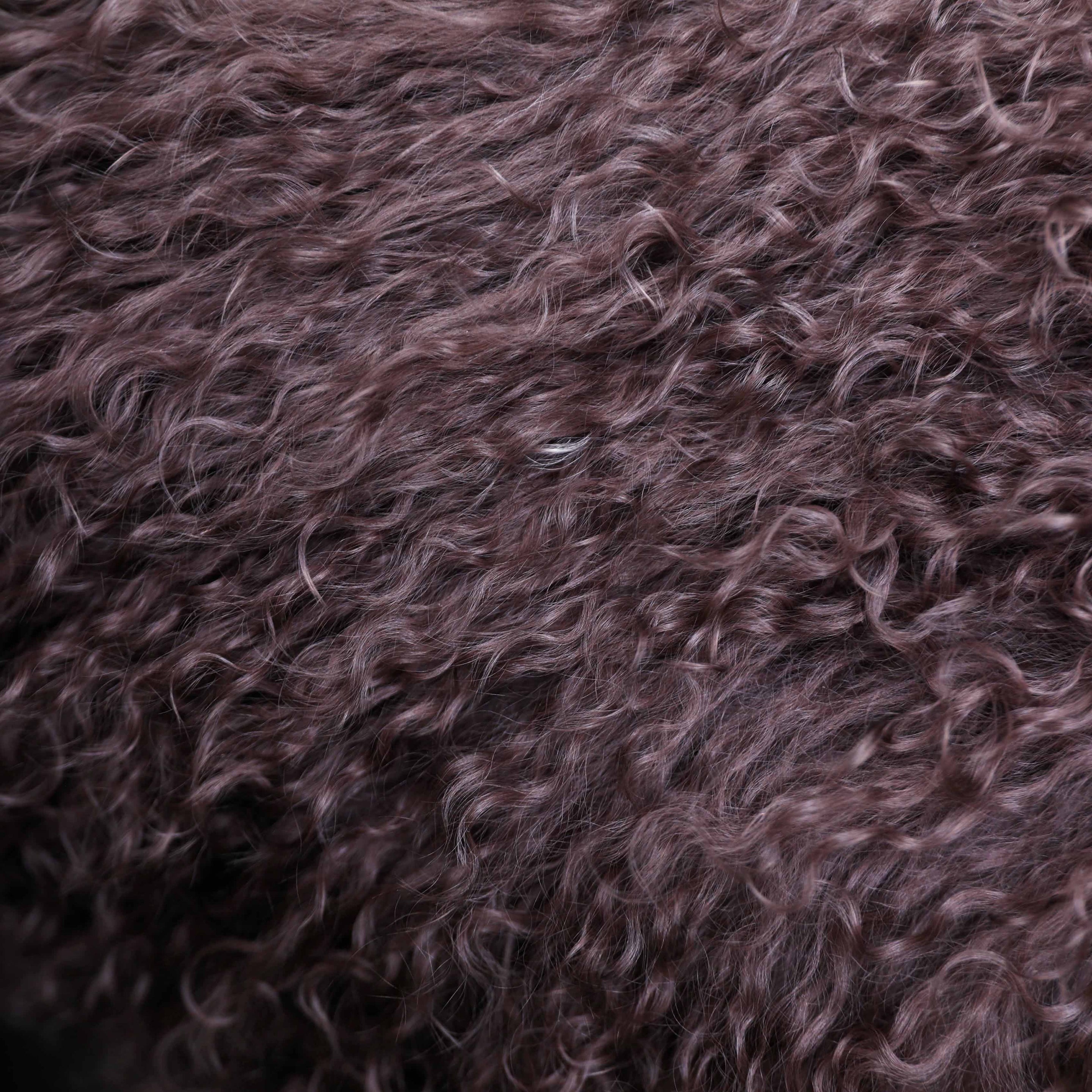 Dark Brown Shearling Coat - 5