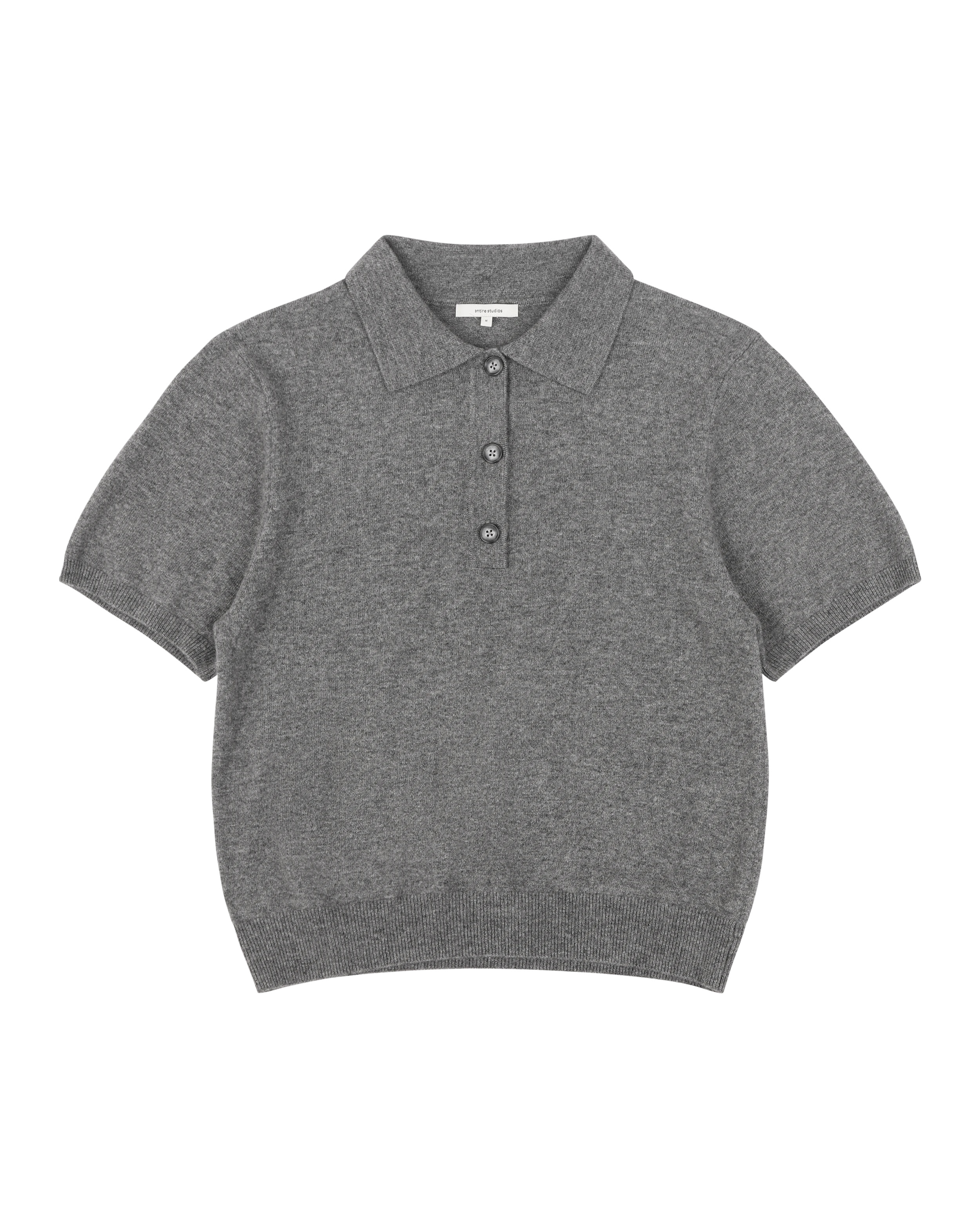 SHORT SLEEVE KNIT POLO CONCRETE - 6