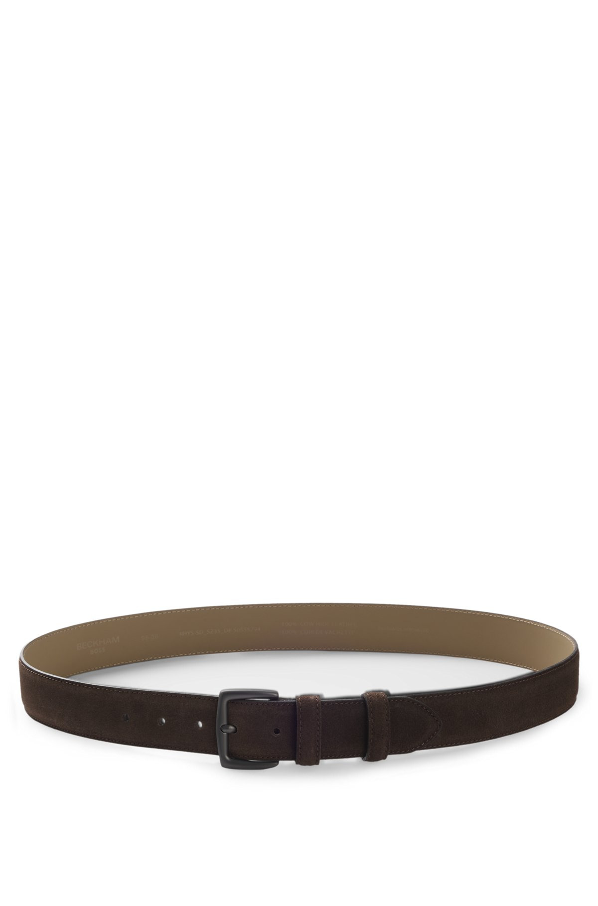BECKHAM X BOSS BELT IN ITALIAN SUEDE - 4
