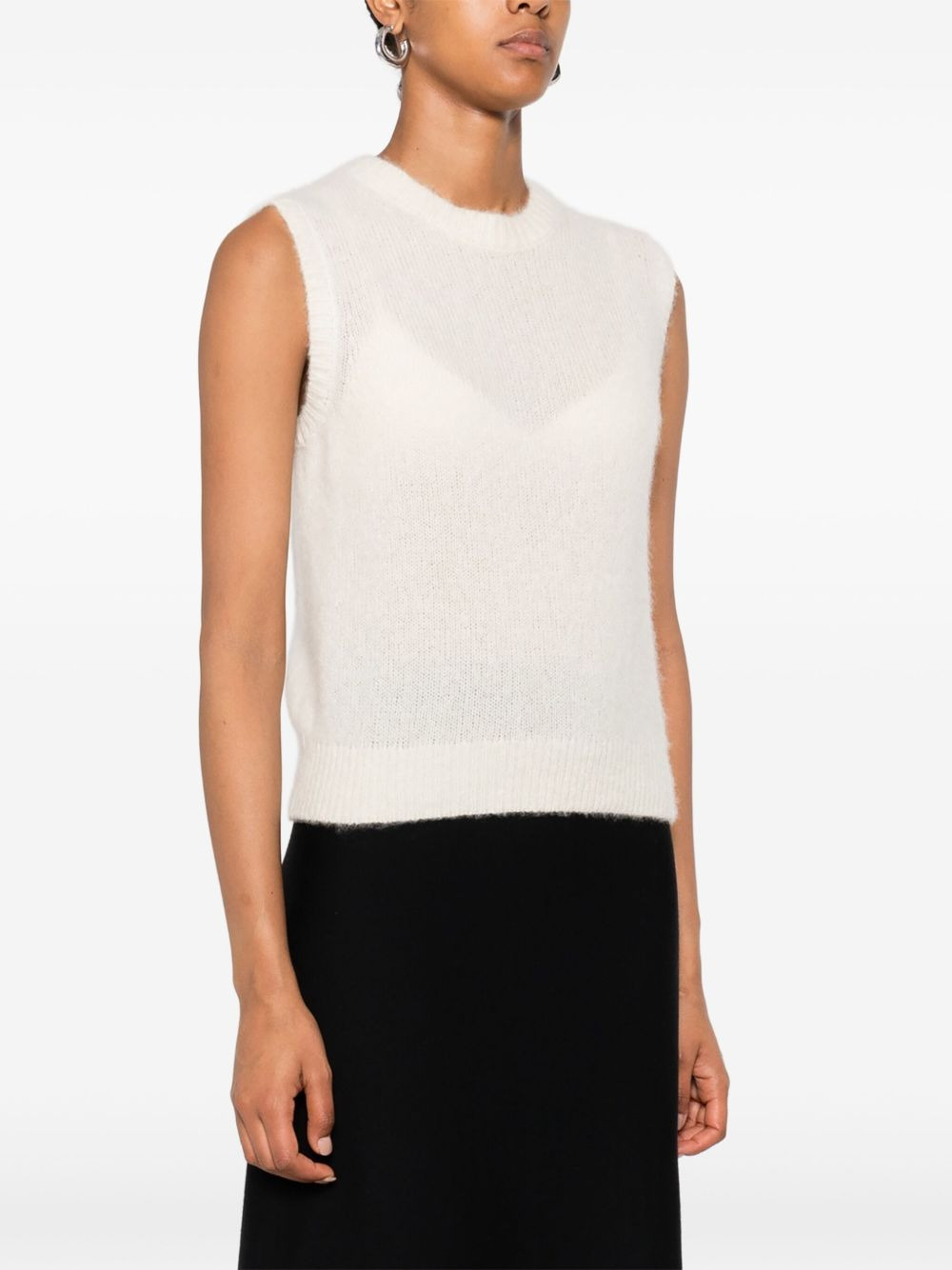 cashmere sleeveless top - 3
