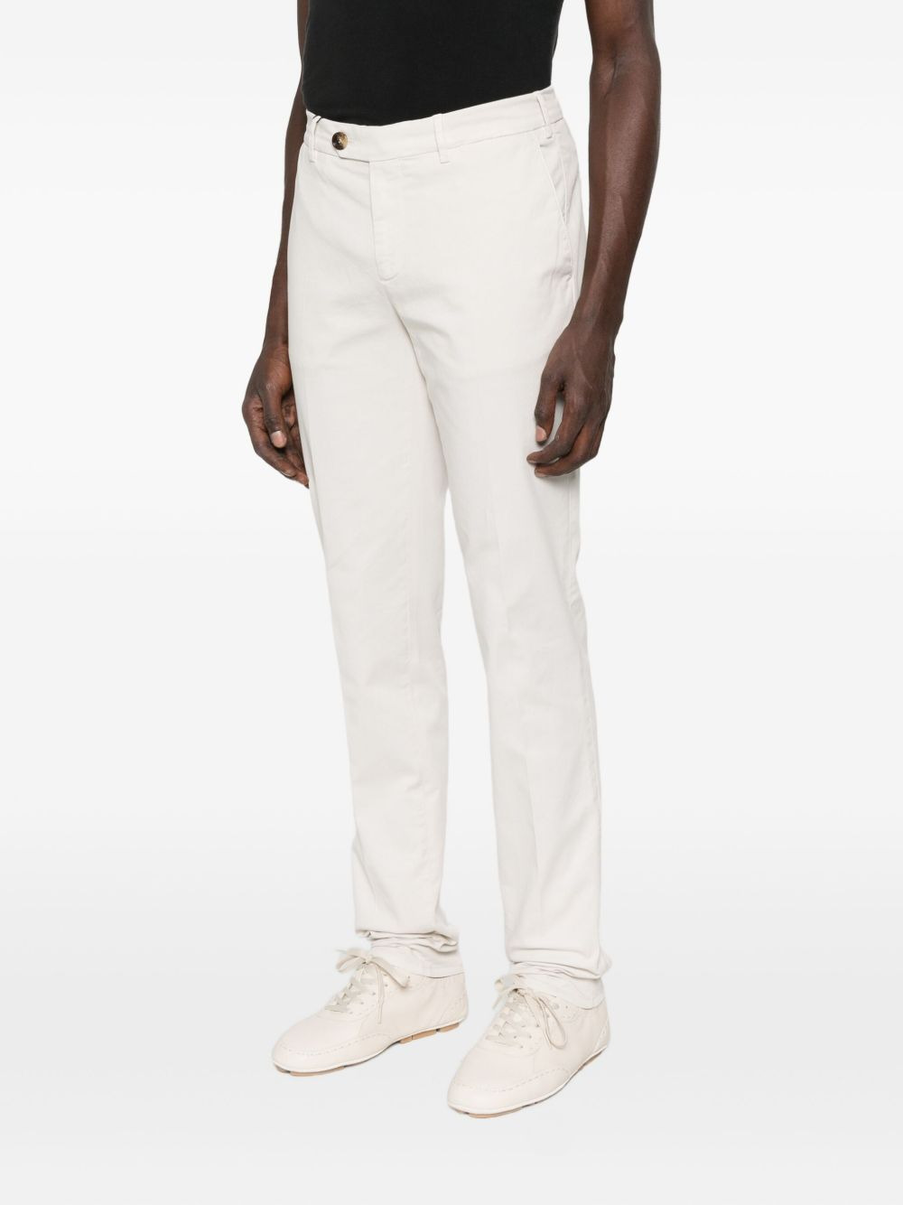 button-fly chinos - 3