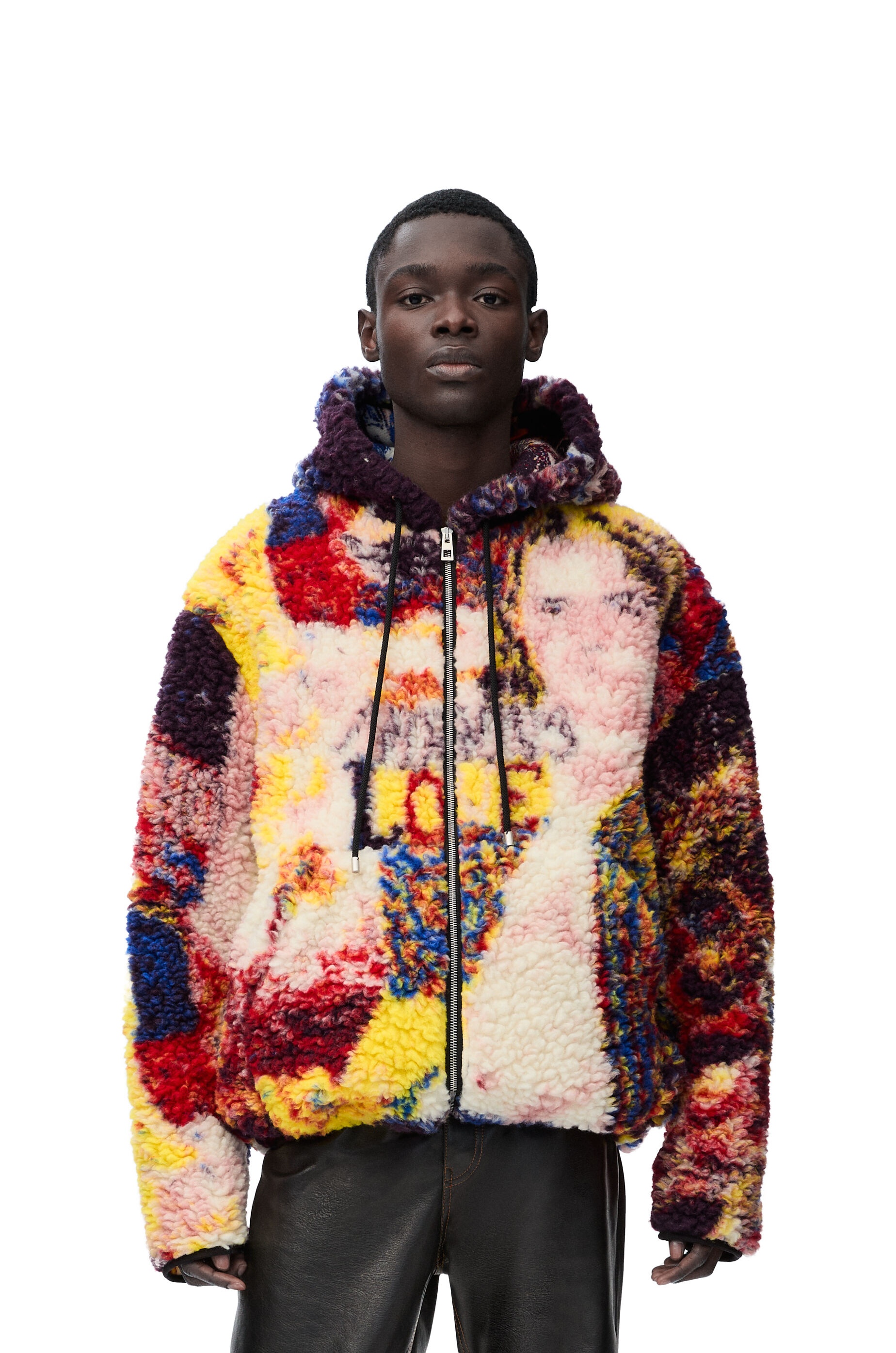 Hooded jacket in wool blend - 3