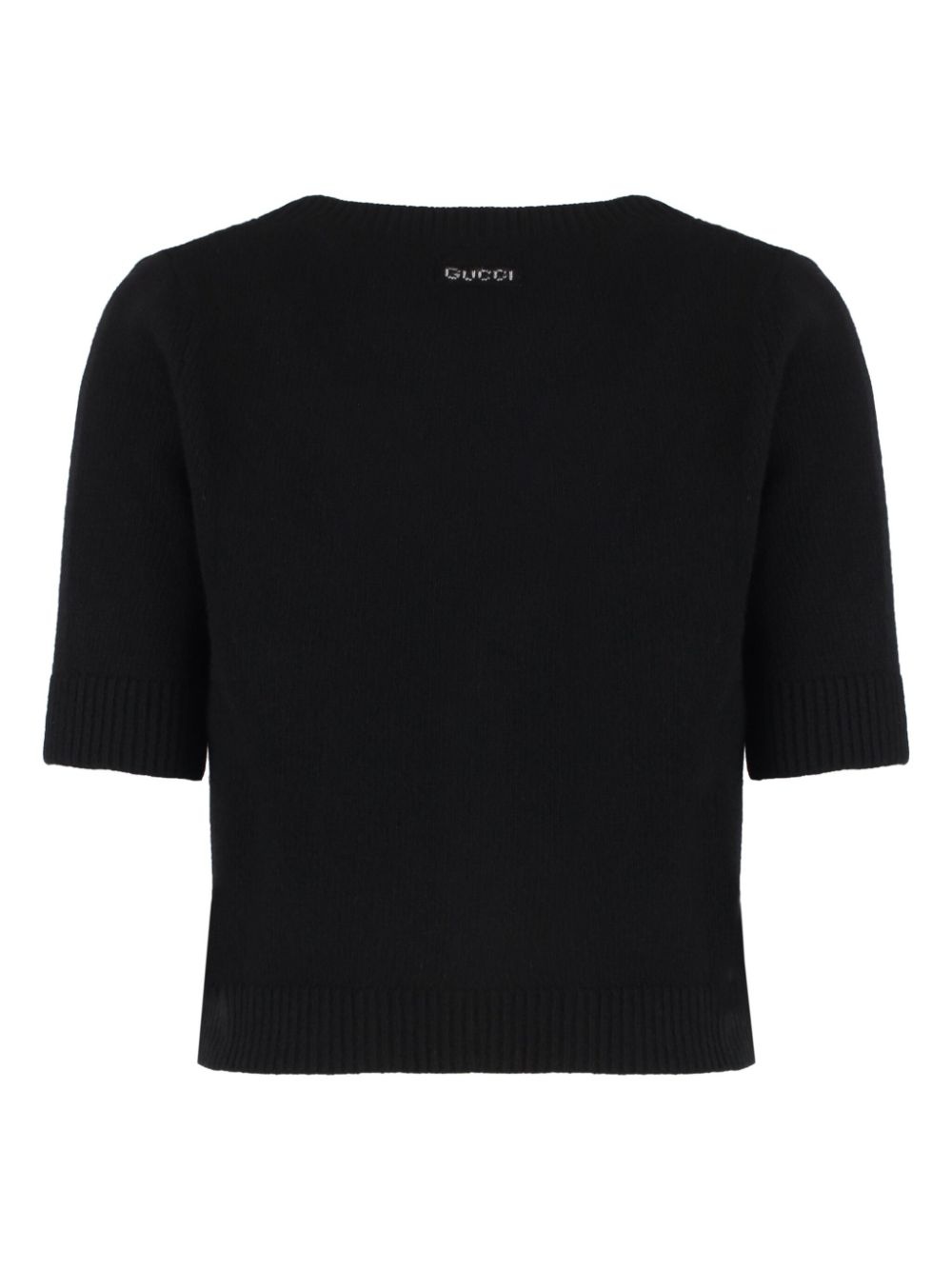 short-sleeve cashmere cardigan - 5