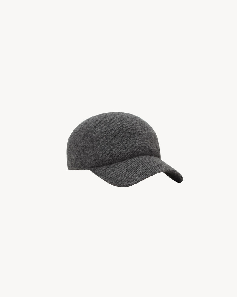 SAINT LAURENT SAINT LAURENT KNIT BASEBALL CAP IN CASHMERE outlook