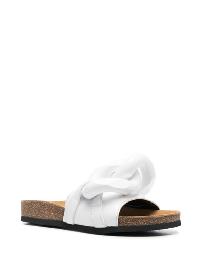 JW Anderson chain-link leather slides outlook