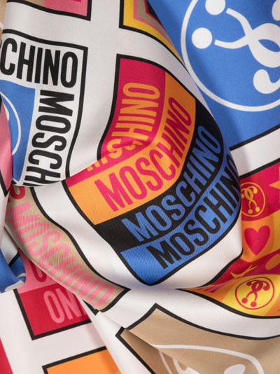 Moschino geometric-print scarf outlook