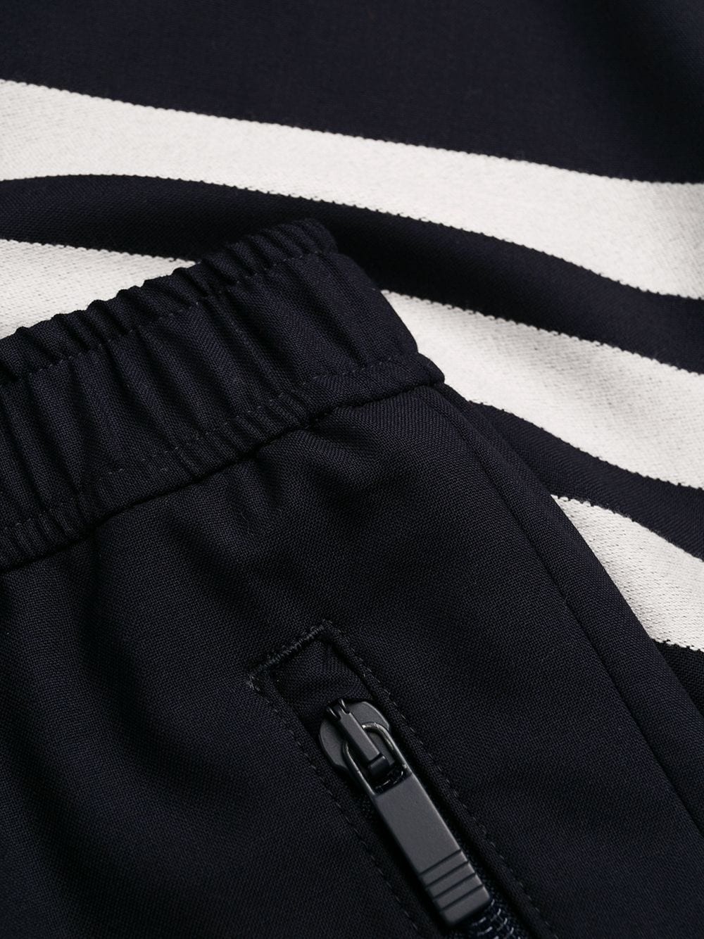plain weave suiting track pants - 6