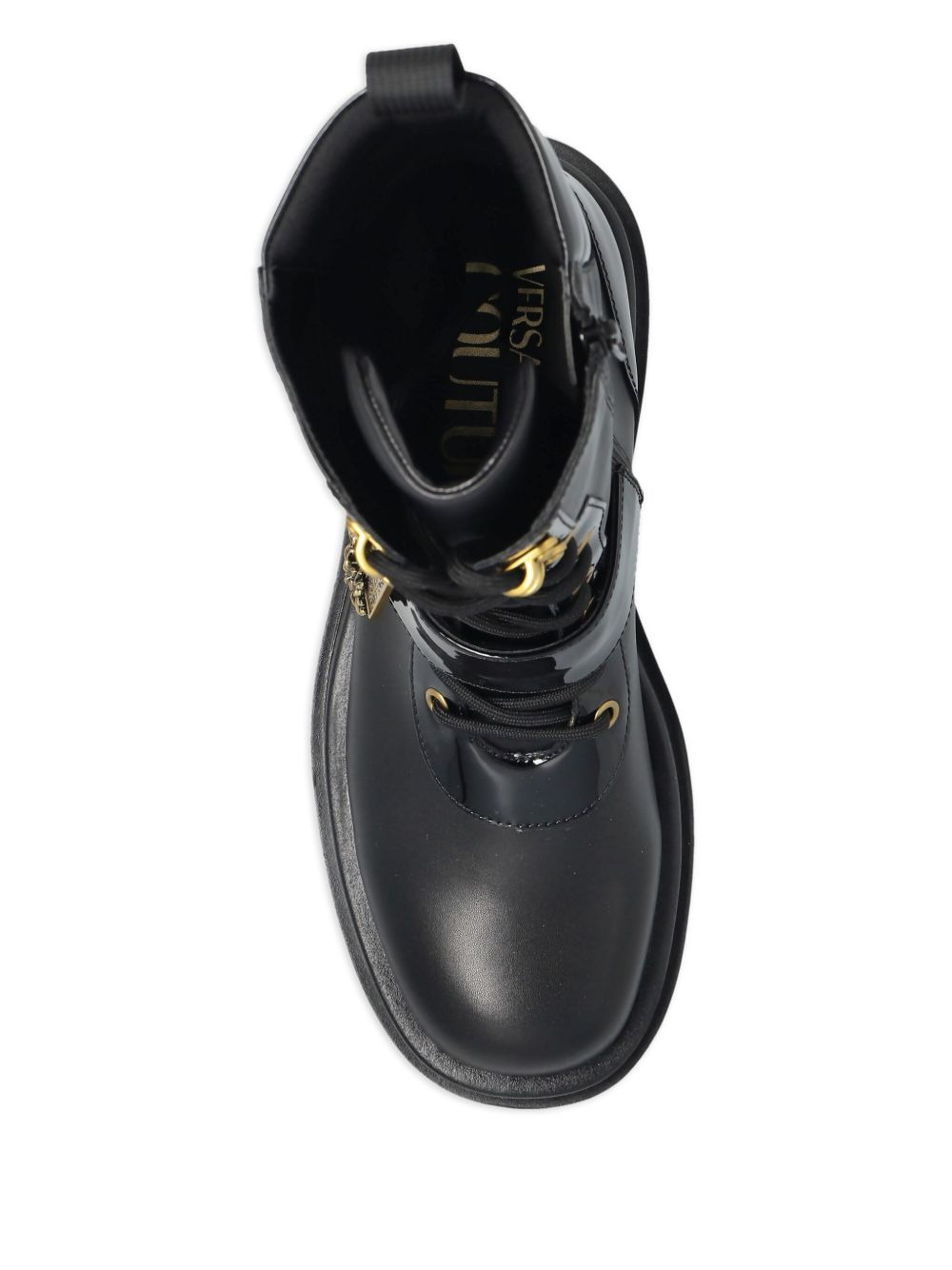 buckled lace-up biker boots - 3