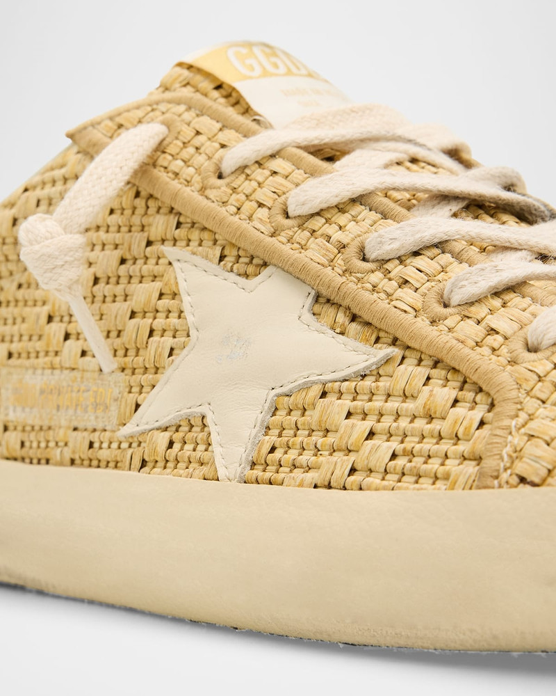 Superstar Sabot Raffia Low-Top Sneakers 6