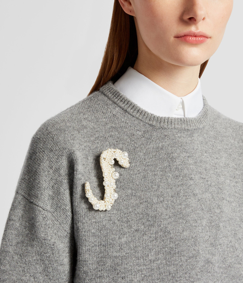 Erdem PEARL ALPHABET BROOCH S outlook