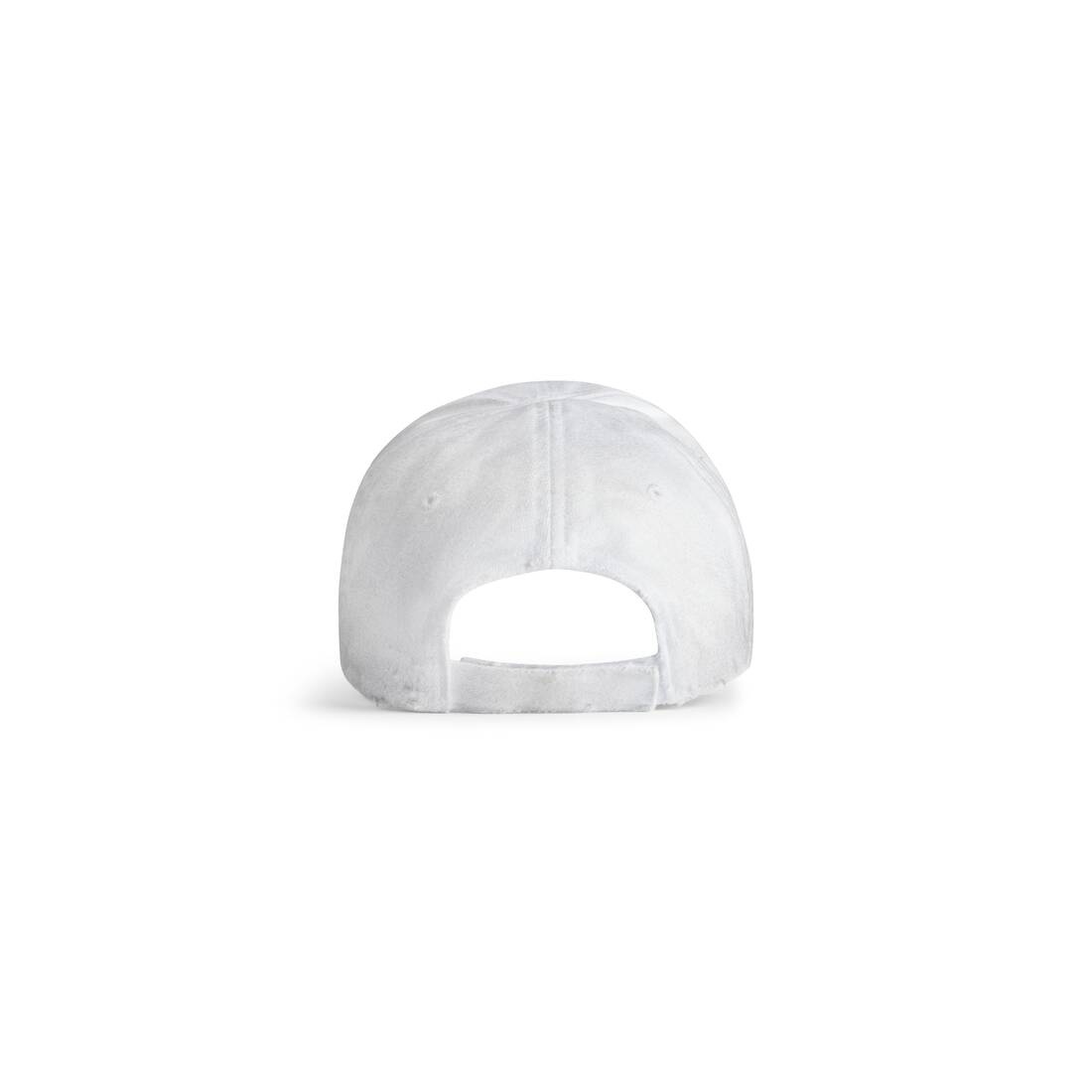 Balenciaga Cap in White/black - 3