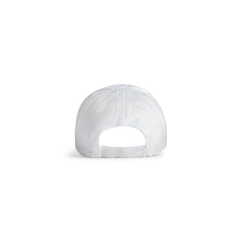 Balenciaga Cap in White/black 3